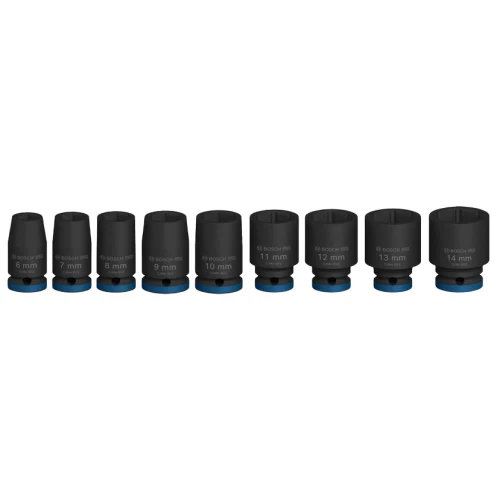 Набор ударных головок Bosch PRO Standart 1/4" 6-14 / 25 мм (9 шт.) (2608003034)