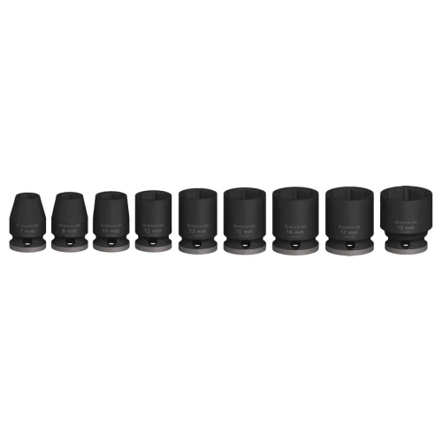 Набор ударных головок Bosch PRO Standart 3/8" 7-19 / 28-30 мм (9 шт.) (2608003036)