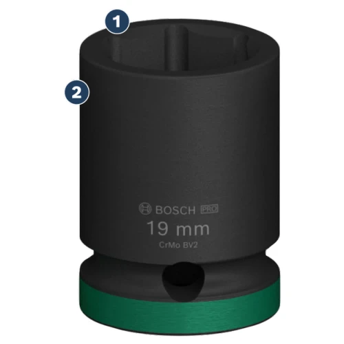 Набор ударных головок Bosch PRO Standart 3/8" 7-19 / 28-30 мм (9 шт.) (2608003036)