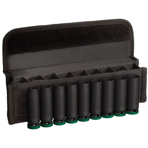 Набор ударных торцевых головок Bosch PRO Socket Deep 1/2" 10-19 / 77 мм (9 шт.) (2608003039)