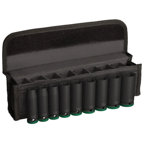 Набор ударных торцевых головок Bosch PRO Socket Deep 1/2" 10-27 / 77 мм (9 шт.) (2608003040)