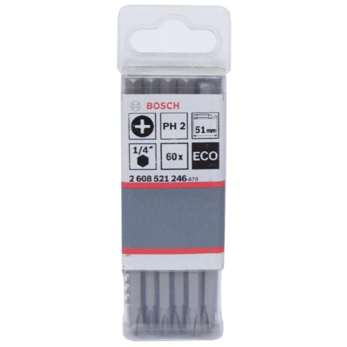 Бита Bosch ECO PH2 x 51 мм (60 шт.) (2608521246)
