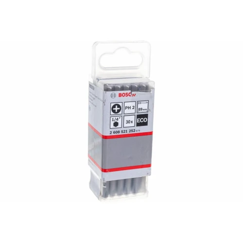 Бита Bosch ECO PH2 HEX 1/4 x 89 мм (30 шт.) (2608521252)