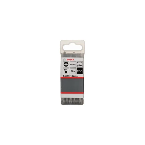 Двусторонняя бита Bosch ECO PZ2 x PZ1 x 45 мм (60 шт.) (2608521266)