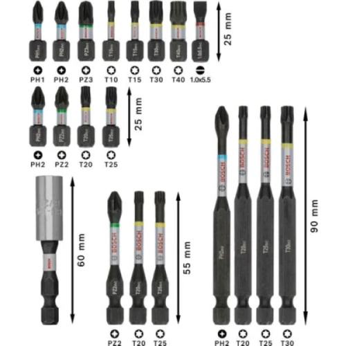 Набор ударных бит Bosch PRO Impact Set (20 шт.) (2608521U74)