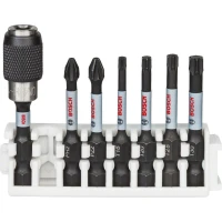 Набор ударных бит с держателем насадок Bosch Impact Control PH2/PZ2/T15/T20/T25/T30 x 50 мм (8 шт.) (2608522327)