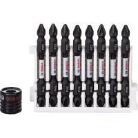 Ударная двусторонняя бита с магнитной муфтой Bosch Impact Control PH2 x PZ2 x 65 мм (9 шт.) (2608522334)