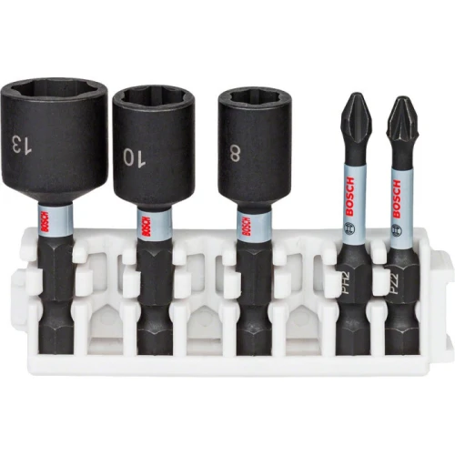 Набор бит и торцевых ключей Bosch Impact Control 1/4" (5 шт.) (2608522350)