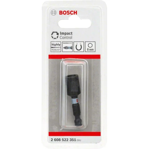 Торцевая магнитная головка для саморезов Bosch Impact Control 1/4" 50 x 8 мм (2608522351)
