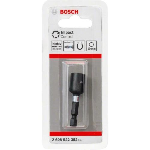 Торцева магнітна головка для саморізів Bosch Impact Control 1/4″ 50 x 10 мм (2608522352)