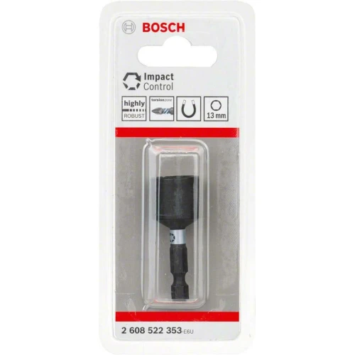 Торцевая магнитная головка для саморезов Bosch Impact Control 1/4" 50 x 13 мм (2608522353)