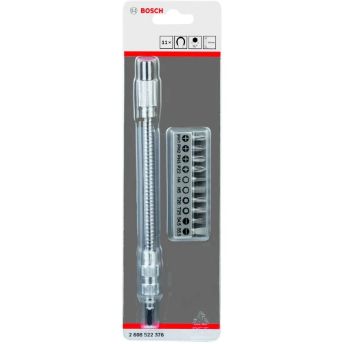 Набор бит с гибким удлинителем Bosch SDB HEX 200 мм 1/4" (25 мм x 10 шт.) (2608522376)