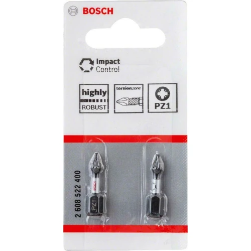 Бита Bosch Impact Control PZ1 25 мм (2 шт.) (2608522400)