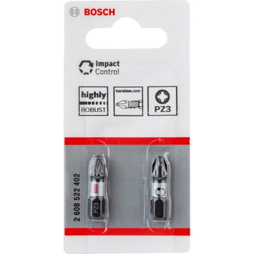Бита Bosch Impact Control PZ3 25 мм (2 шт.) (2608522402)