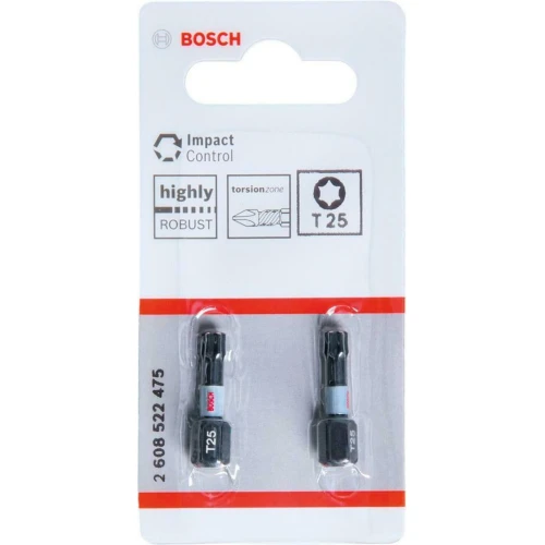 Біта Bosch Impact Control T25 25 мм (2 шт.) (2608522475)