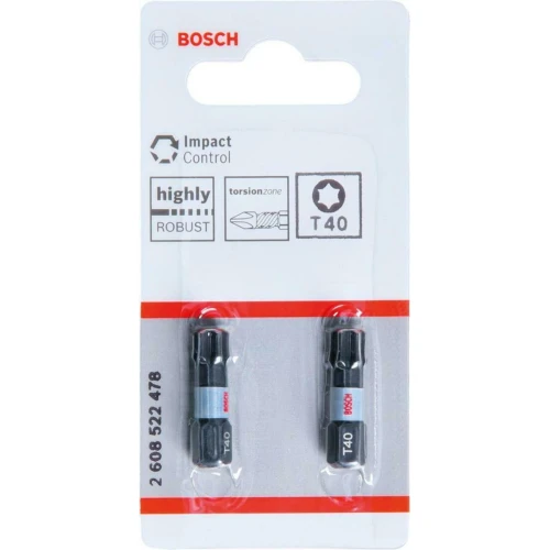 Біта Bosch Impact Control T40 25 мм (2 шт.) (2608522478)
