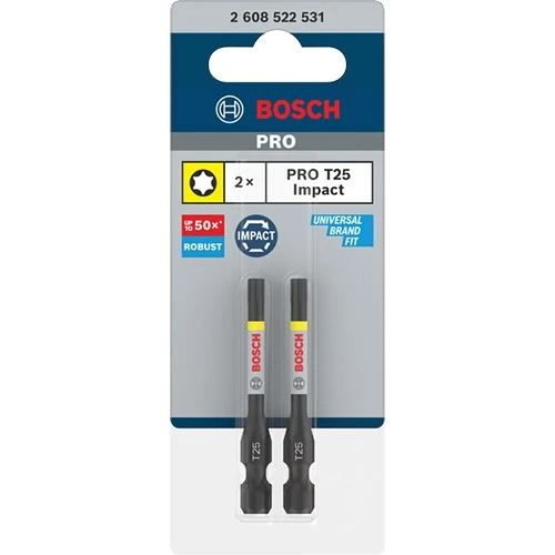 Біта ударна Bosch PRO Impact T25x55 мм (2 шт.) (2608522531)