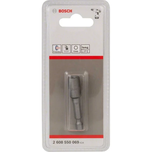 Торцевая магнитная головка для саморезов Bosch Extra Hard 50 x 6 мм (2608550069)