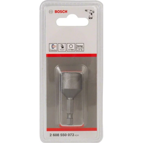 Торцевая магнитная головка для саморезов Bosch Extra Hard 50 x 17 мм (2608550072)