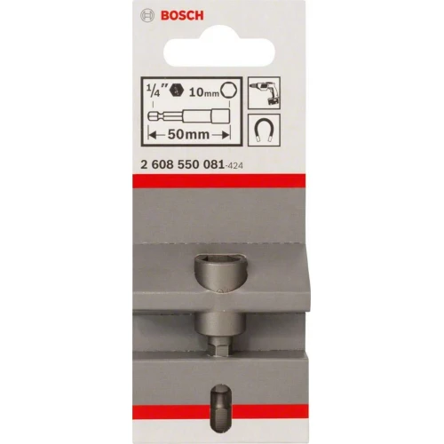 Торцевая магнитная головка для саморезов Bosch Extra Hard 50 x 10 мм (2608550081)