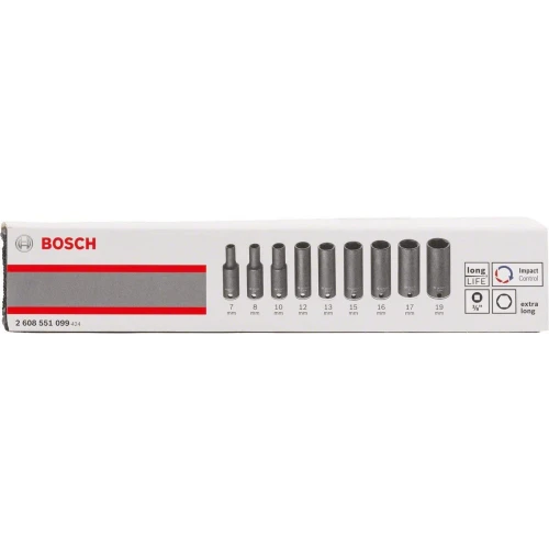 Набор ударных 6-гранных головой Bosch Impact Control 3/8" DR 63 мм (9 ед.) (2608551099)