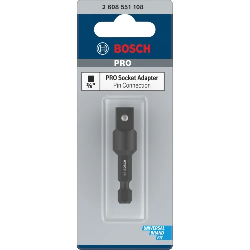 Перехідник Bosch PRO з шестигранника 1/4 на квадрат 3/8 (50 мм) (2608551108)