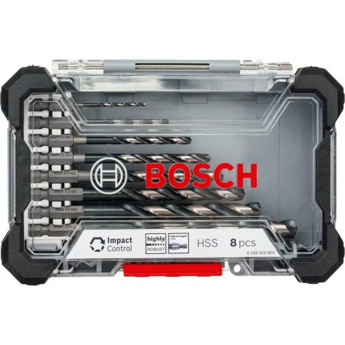 Набор спиральных сверл Bosch PRO Metal HSS-G Impact (8 шт.) (2608577146)