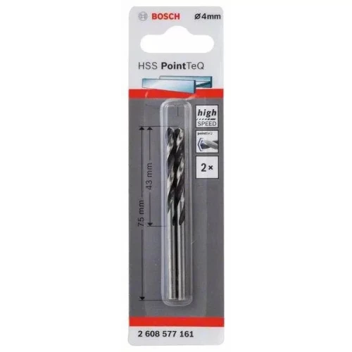 Сверло по металлу Bosch HSS PointTeQ 4.0 мм (2 шт.) (2608577161)