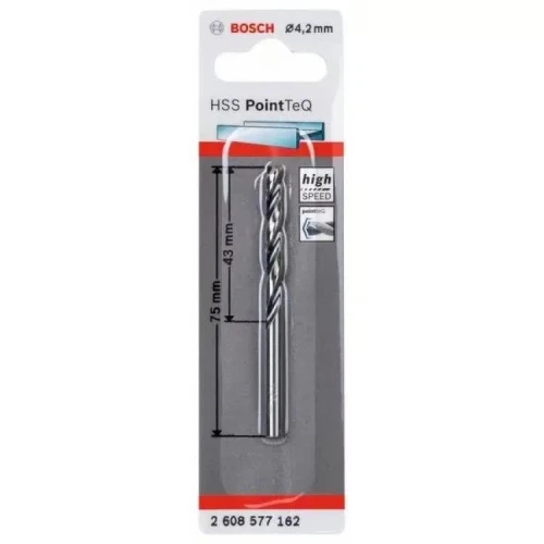 Сверло по металлу Bosch HSS PointTeQ 4.2 мм (2608577162)