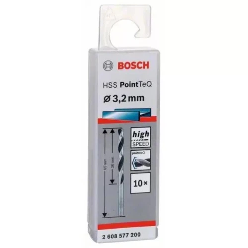 Сверло по металлу Bosch HSS PointTeQ 3.2 мм (10 шт.) (2608577200)
