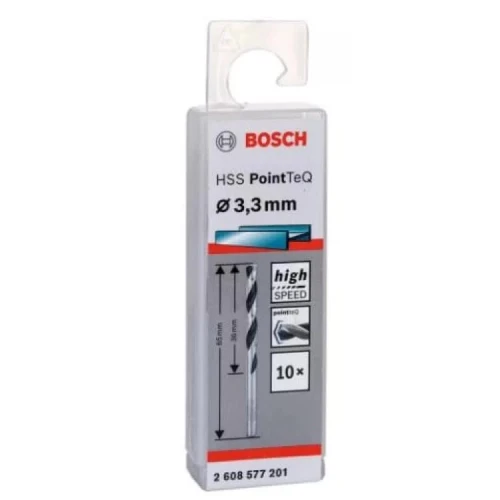 Сверло по металлу Bosch HSS PointTeQ 3.3 мм (10 шт.) (2608577201)