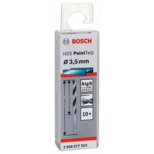 Сверло по металлу Bosch HSS PointTeQ 3.5 мм (10 шт.) (2608577203)