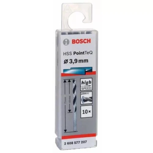 Сверло по металлу Bosch HSS PointTeQ 3.9 мм (10 шт.) (2608577207)