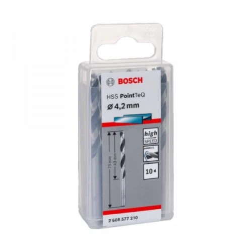 Сверло по металлу Bosch HSS PointTeQ 4.2 мм (10 шт.) (2608577210)