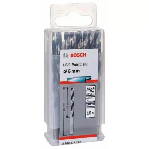Сверло по металлу Bosch HSS PointTeQ 5.0 мм (10 шт.) (2608577218)