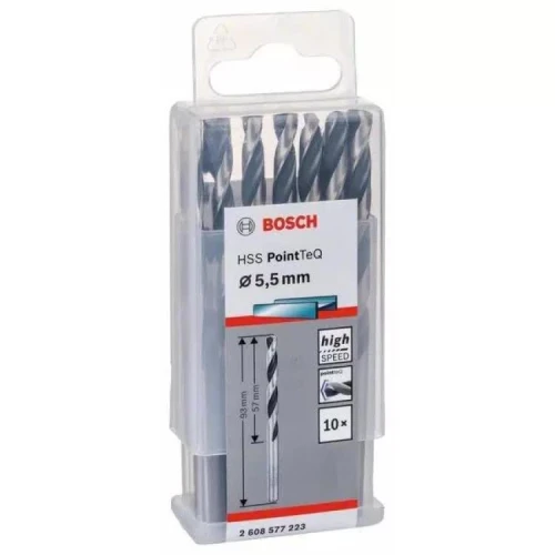 Сверло по металлу Bosch HSS PointTeQ 5.5 мм (10 шт.) (2608577223)
