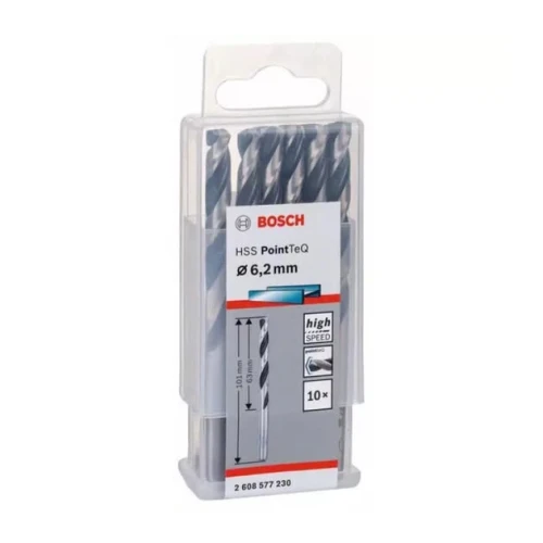 Сверло по металлу Bosch HSS PointTeQ 6.2 мм (10 шт.) (2608577230)