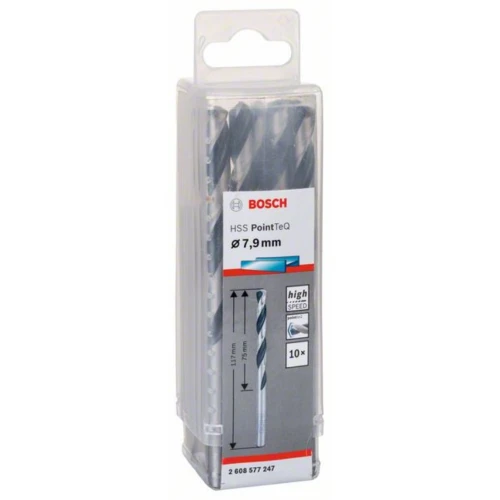 Сверло по металлу Bosch HSS PointTeQ 7.9 мм (10 шт.) (2608577247)