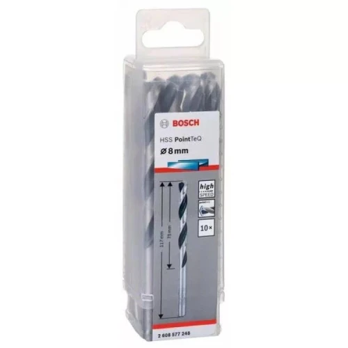 Сверло по металлу Bosch HSS PointTeQ 8.0 мм (10 шт.) (2608577248)