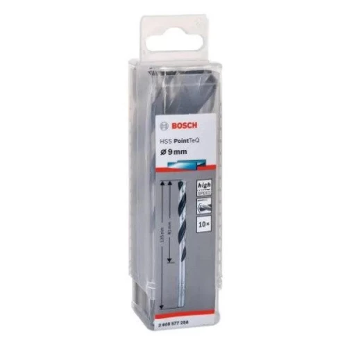 Сверло по металлу Bosch HSS PointTeQ 9.0 мм (10 шт.) (2608577258)
