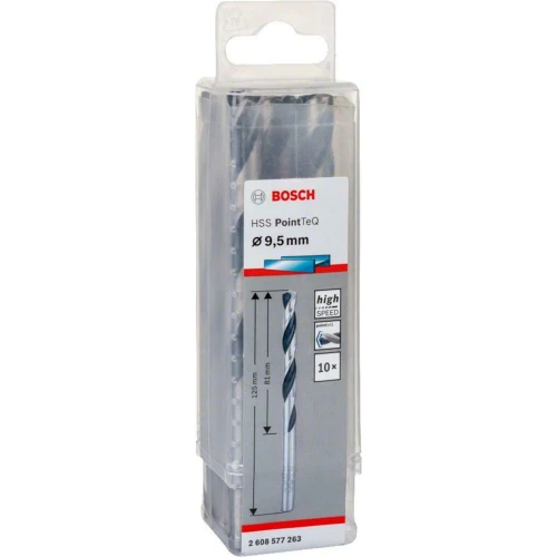 Сверло по металлу Bosch HSS PointTeQ 9.5 мм (10 шт.) (2608577263)