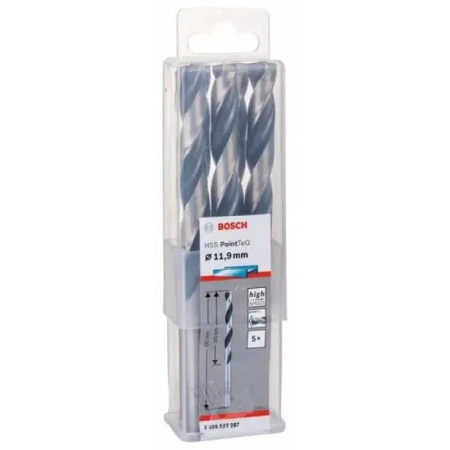 Сверло по металлу Bosch HSS PointTeQ 11.9 мм (5 шт.) (2608577287)