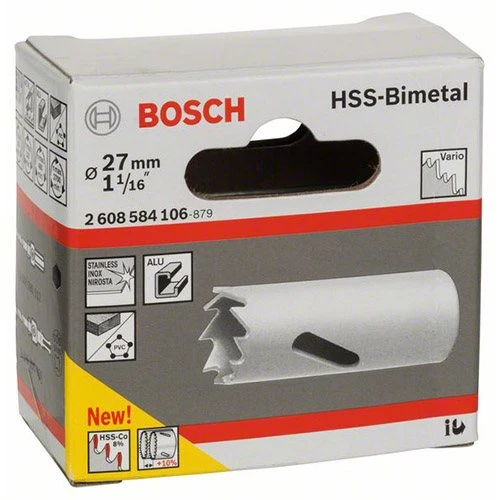 Коронка по металу та дереву Bosch HSS - BiMetal Standart (27 мм) (2608584106)