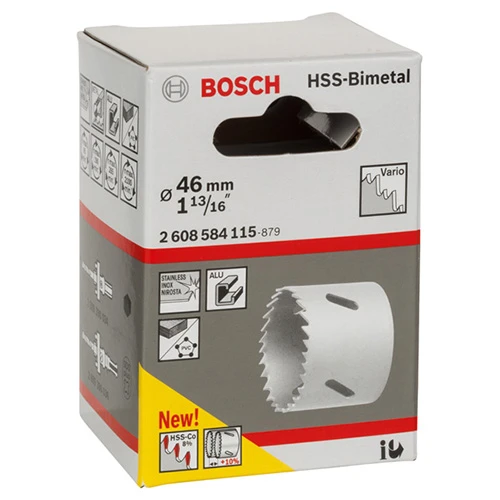Коронка по металу та дереву Bosch HSS - BiMetal Standart (46 мм) (2608584115)