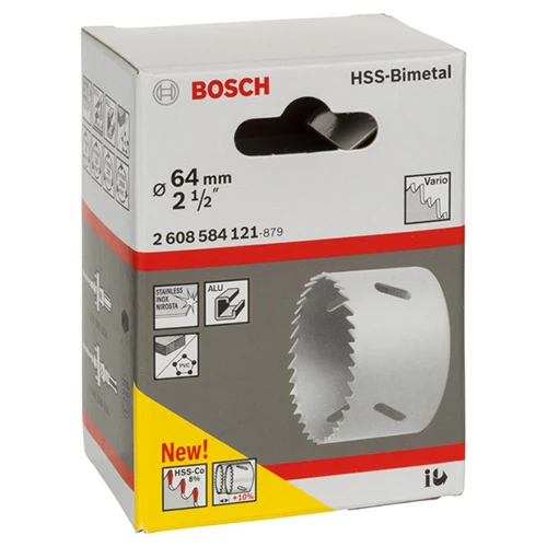 Коронка по металу та дереву Bosch HSS - BiMetal Standart (64 мм) (2608584121)