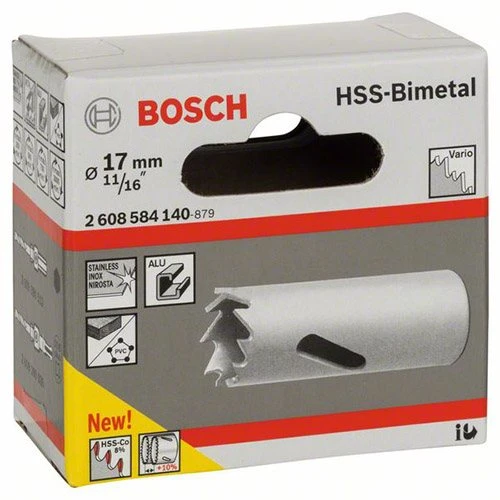Коронка по металу та дереву Bosch HSS - BiMetal Standart (17 мм) (2608584140)