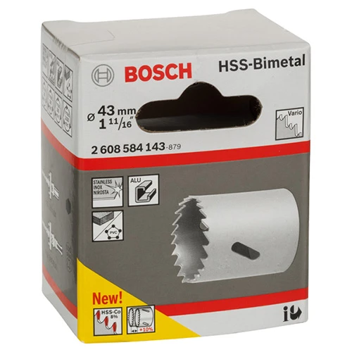 Коронка по металу та дереву Bosch HSS - BiMetal Standart (43 мм) (2608584143)