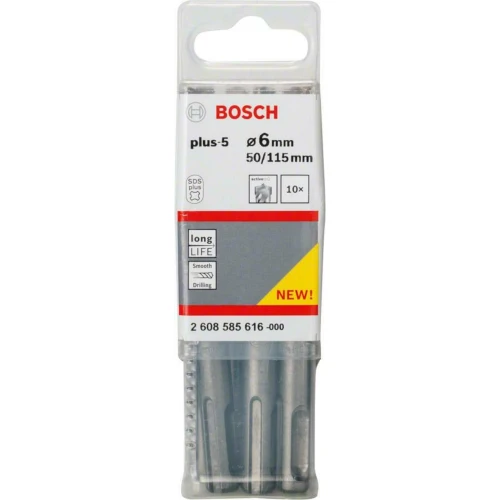 Бур по бетону Bosch SDS-Plus-5 6x50x115 мм (10 шт.) (2608585616)