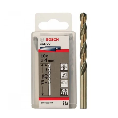 Сверло по металлу Bosch PRO Stainless Steel HSS-Co 4.0x75 мм (10 шт.) (2608585880)