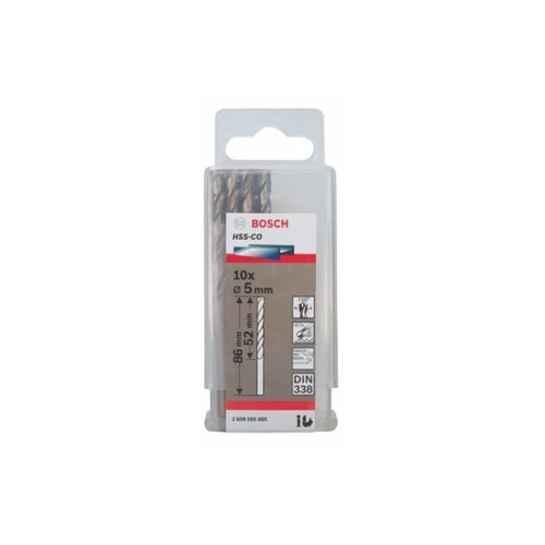 Сверло по металлу Bosch PRO Stainless Steel HSS-Co 5.0x86 мм (10 шт.) (2608585885)
